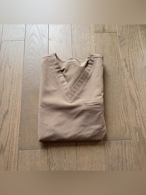 BROWN MANDALA SCRUBS SHIRT TOP